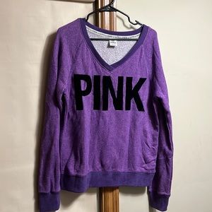 Victorias secret pink V-neck sweater